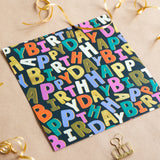 Wrapping Paper-GWP144 - Party Letters Wrapping Paper-Whistlefish