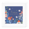 Greeting Card - F089 - Blue Floral Birthday Card - Blue Floral Birthday Card - Whistlefish
