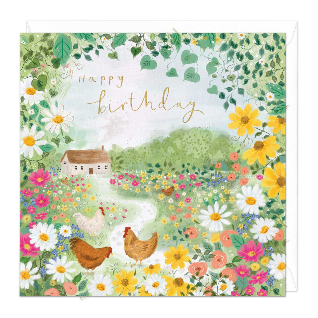 Happy Birthday Cottage Card - Whistlefish | Whistlefish Trade