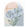 Greeting Card - F114 - Agapanthus Friend Birthday Arch Card - Agapanthus Friend Birthday Arch Card - Whistlefish