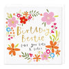 Greeting Card - F120 - Bestie Birthday Card - Bestie Birthday Card - Whistlefish