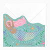 Greeting Card-F175 - Magical Mermaid Birthday Cut-Out Card-Whistlefish