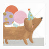Greeting Card-F179 - Sausage Dog Birthday Cut-Out Card-Whistlefish