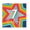 Greeting Card - F263 - 7 Star Birthday Card - 7 Star Birthday Card - Whistlefish