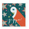 Greeting Card - F265 - 9 Star Birthday Card - 9 Star Birthday Card - Whistlefish