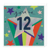 Greeting Card - F268 - 12 Star Birthday Card - 12 Star Birthday Card - Whistlefish