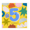 Greeting Card - F341 - 5 Today! Birthday Shapes Card - 5 Today! Birthday Shapes Card - Whistlefish