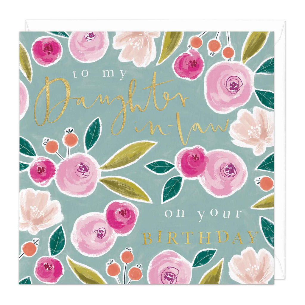 DaughterInLaw Floral Birthday Card Whistlefish Whistlefish Trade