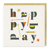 Greeting Card - F377 - Stencil Design Birthday Card - Stencil Design Birthday Card - Whistlefish