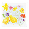 Greeting Card - F455 - Easter Wishes Floral Card - Easter Wishes Floral Card - Whistlefish