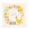 Greeting Card - F459 - Floral Wreath Easter Card - Floral Wreath Easter Card - Whistlefish