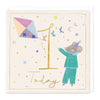 Greeting Card - F480 - 1st Birthday Kite-Flying Card - 1st Birthday Kite-Flying Card - Whistlefish