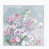 Greeting Card - G046 - Sweet Peas Art Card - Sweet Peas Art Card - Whistlefish