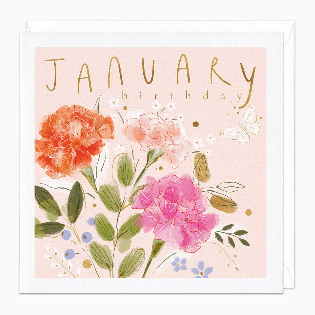 January Birth Flower Card - Whistlefish | Whistlefish Trade