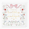 Greeting Card - G108 - Floral Message Birthday Card - Floral Message Birthday Card - Whistlefish