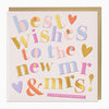 Greeting Card-G343 - Best Wishes Mr & Mrs Card-Whistlefish
