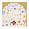 Greeting Card-G434 - To The Best Mum Floral Arch Card-Whistlefish