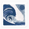 Greeting Card-G462 - Surfer Lino Art Card-Whistlefish