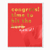 Greeting Card-G484 - Hit The Road Congrats Card-Whistlefish