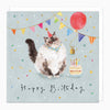Greeting Card-G504 - Party Cat Birthday Card-Whistlefish