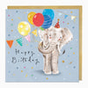 Greeting Card-G505 - Party Elephant Birthday Card-Whistlefish