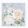 Greeting Card-G507 - White Roses Birthday Card-Whistlefish
