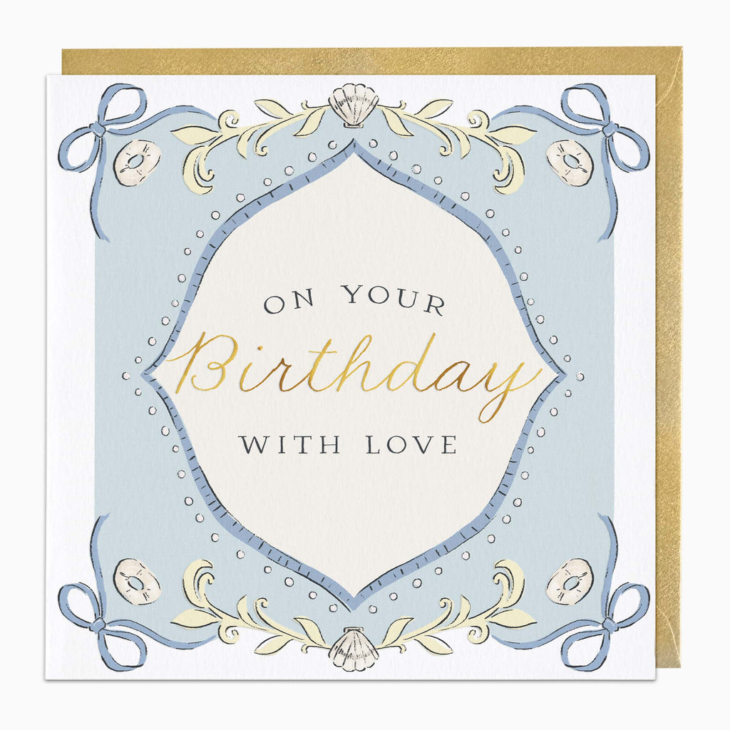 On Your Birthday With Love Regal Card - Whistlefish | Whistlefish Trade