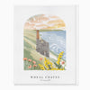 Greeting Card-LN130 - Wheal Coates Arched Lino Card-Whistlefish