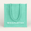 Jute Bag-JB189 - Aqua Small Jute Bag-Whistlefish