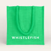 Jute Bag-JB195 - Apple Green Small Jute Bag-Whistlefish