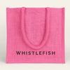 Jute Bag - JBLBP - Whistlefish Large Jute Bag Pink - Pink Large Jute Bag - Whistlefish