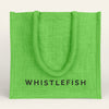 Jute Bag - JBLGR - Whistlefish Large Jute Bag Green - Green Large Jute Bag - Whistlefish