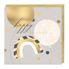 LN001 - Golden Balloons Birthday Card
