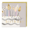 Luxury Card - LN073 - Cake & Candles Birthday Card - Cake & Candles Birthday Card - Whistlefish