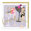 Luxury Card - LN108 - Bubbly Drinks Luxury Congratulations Card - Bubbly Drinks Luxury Congratulations Card - Whistlefish