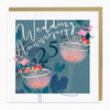Luxury Card-LN138 - 25 Years Wedding Anniversary Luxury Card-Whistlefish