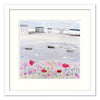 TRHC02F - Sea Mist & Poppies Medium Framed Print