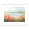TRSF03F - Poppies by the Estuary Medium Framed Print