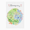 Tea Towel-CR11TT - Mevagissey Map Tea Towel-Whistlefish