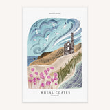 Tea Towel - WTT238 - Wheal Coates Arched Lino Tea Towel - Wheal Coates Arched Lino Tea Towel - Whistlefish