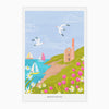 Tea Towel-WTT289 - Cornish Coastal Wheal Coates Tea Towel-Whistlefish