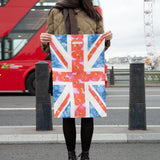Tea Towel-WTT292 - Navy Poppy Union Jack Tea Towel-Whistlefish