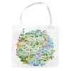 Tote Bag - CR05TB - Fowey Map Tote Bag - Fowey Map Tote Bag - Whistlefish
