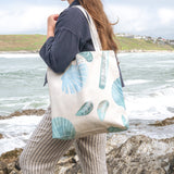 Tote Bag-WTB64 - Seagrass Shells Tote Bag-Whistlefish