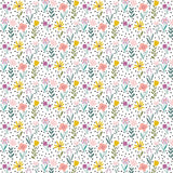Wrapping Paper-GWP102 - Crayon Florals Wrapping Paper-Whistlefish