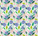 Wrapping Paper-GWP104 - Bright Lilac floral Wrapping Paper-Whistlefish