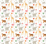Wrapping Paper-GWP119 - Zoo Party Wrapping Paper-Whistlefish