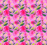 Wrapping Paper-GWP98 - Bright Pink Floral Wrapping Paper-Whistlefish