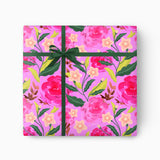 Wrapping Paper-GWP98 - Bright Pink Floral Wrapping Paper-Whistlefish