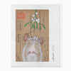 XA289 - Vintage Postcard Mouse Christmas Card